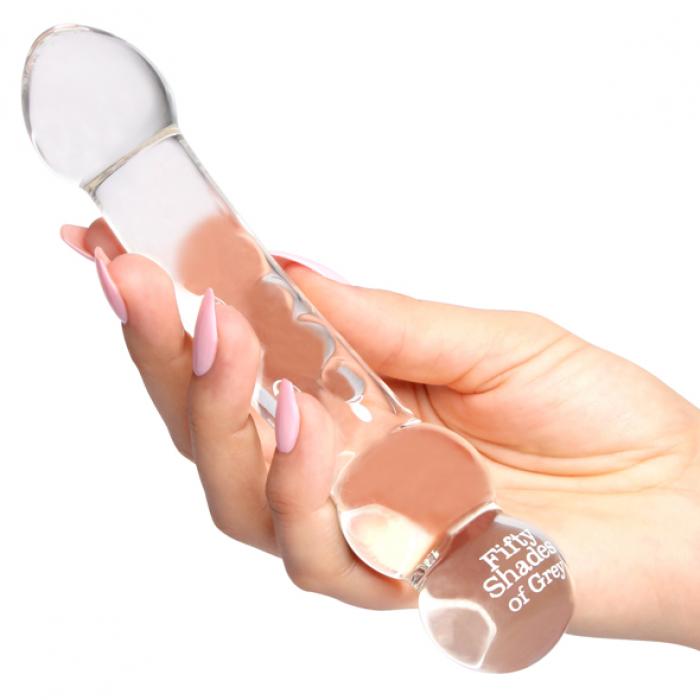 massage wand glas fifty shades in hand