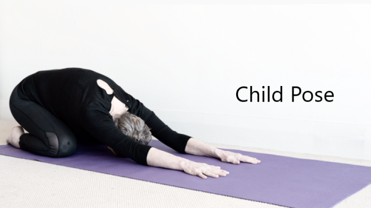 Ontspanningsoefening uit Yoga Child Pose