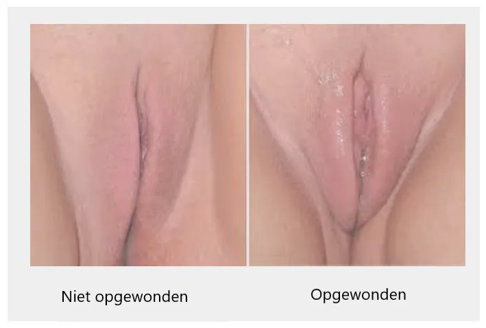 Vagina niet opgewonden en wel opgewonden