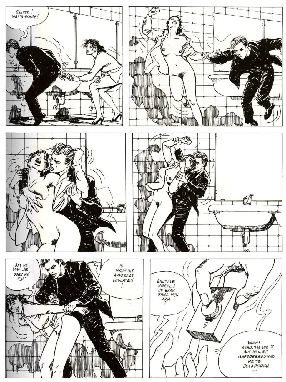 Erotische strip van Milo Manara, de Schakelaar deel 2,11