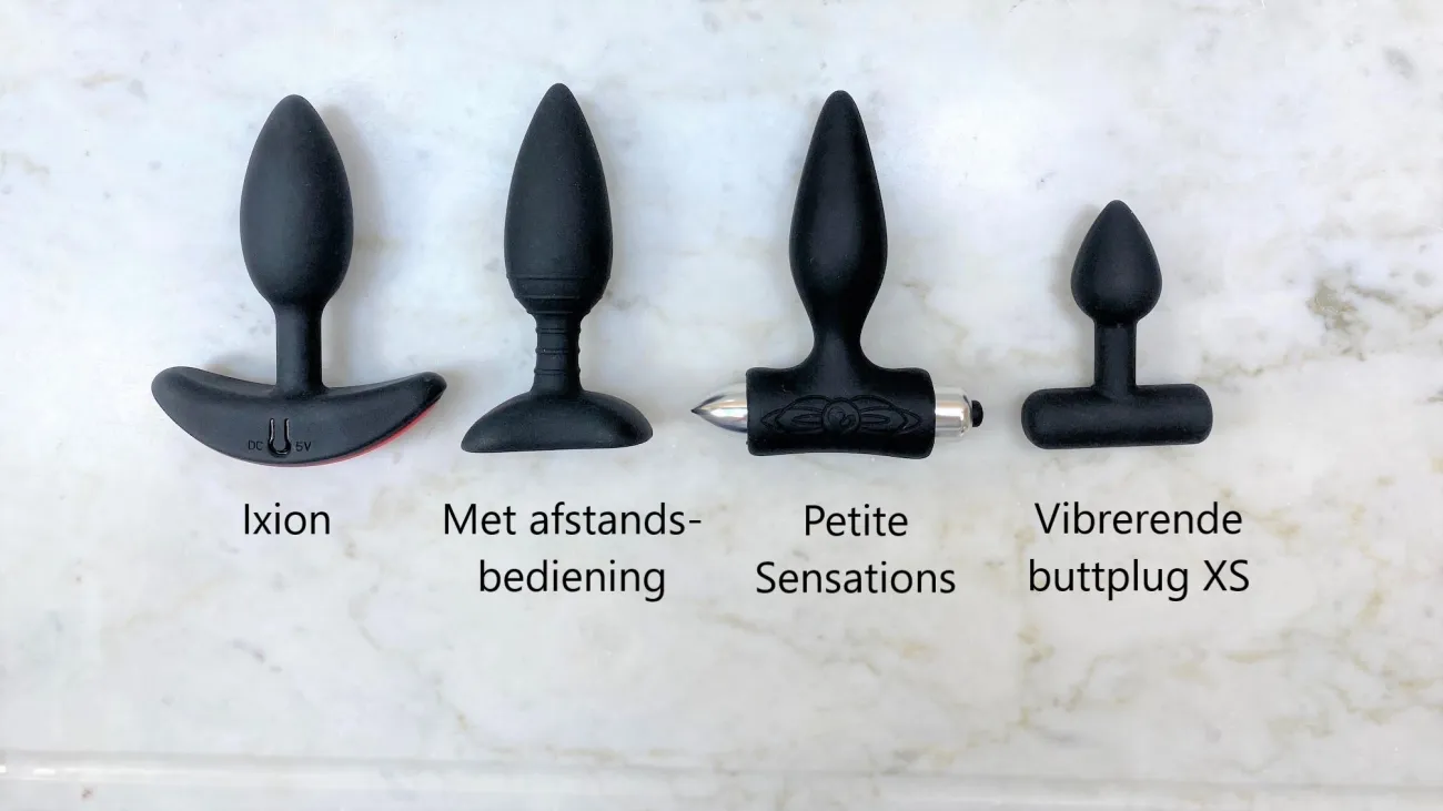 beste vibrerende buttplugs naast elkaar