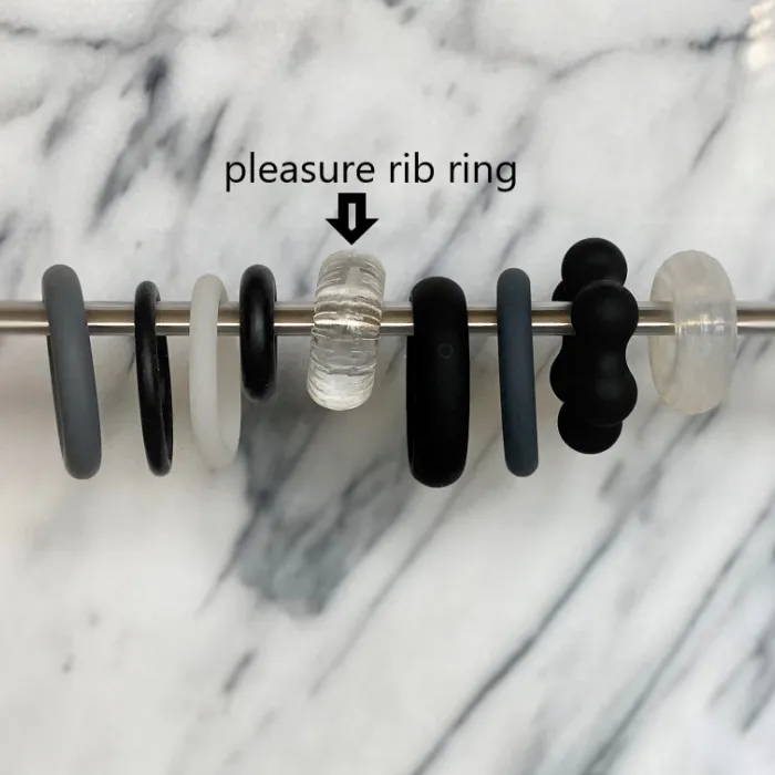 Pleasure rib ring ivm andere ringen