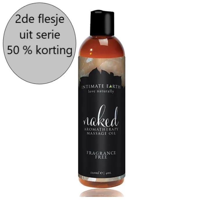 massage olie intimate earth naked met aanbieding