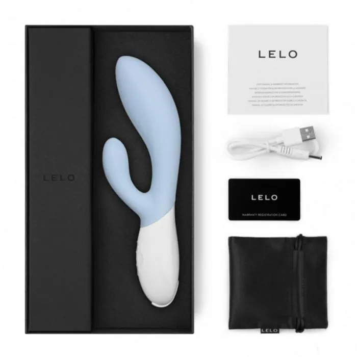 Ina 3 lichtblauw Lelo compleet, rabbit vibrator