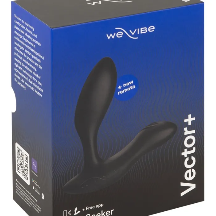 Vector prostaat massager in verpakking, zwart