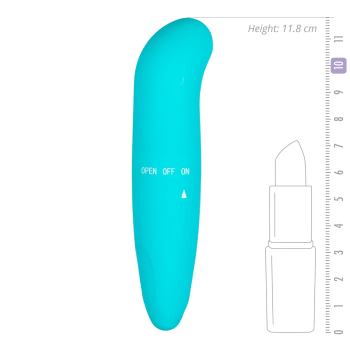 Mini g-spot vibrator met afmetingen