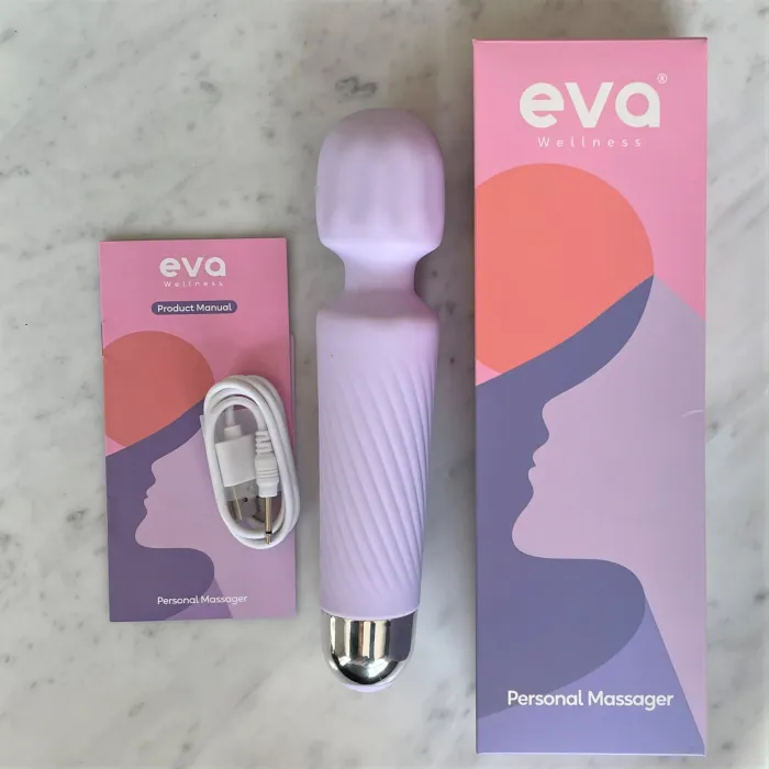 Eva wandmassager met verpakking, oplaadbaar