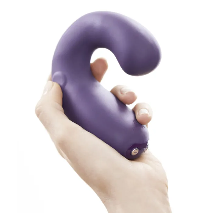 Kii-g-spot vibrator in hand gebogen