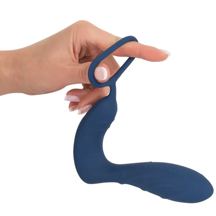 Prostaat massager met cockring in hand