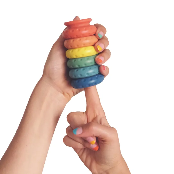 Ohnut bufferringen, voor pijn bij penetratie, regenboog