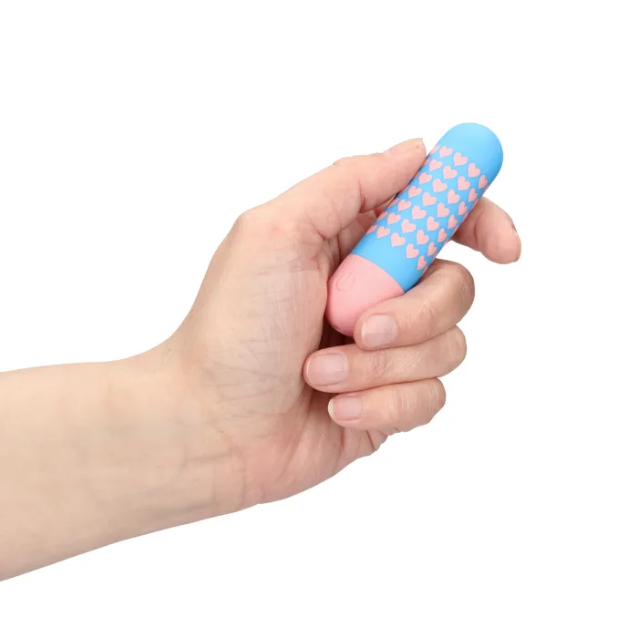 Mini vibrator hartjes in hand