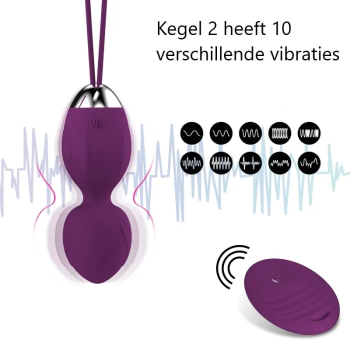 vibrerende kegel, ook te gebruiken als vibrerend eitje en vibrator