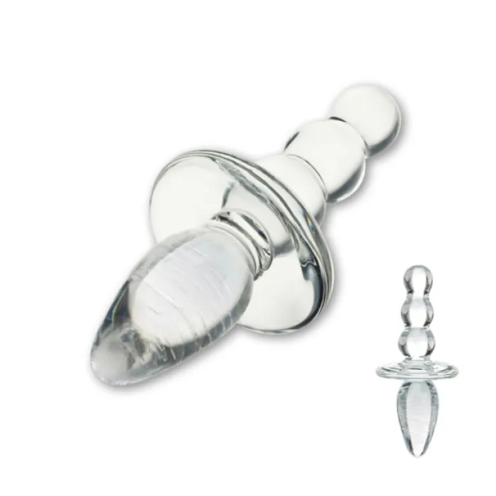 Glazen buttplug, beads