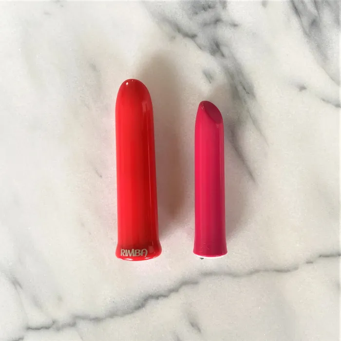 Malaga bullet vibrator en Tango naast elkaar met Test