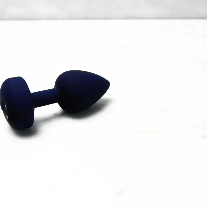 vibrerende buttplug in mooi blauw