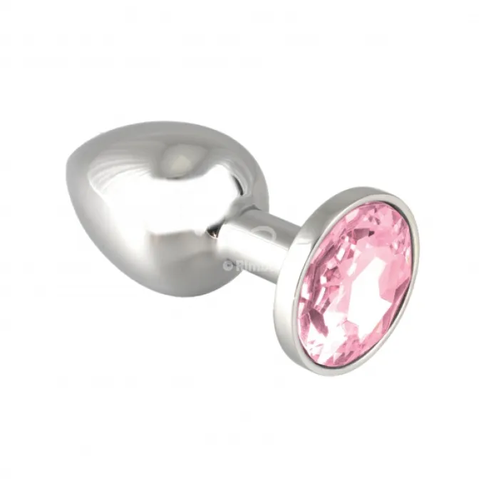 Mooie kleine rosebud buttplug voor hem of haar, roze kristel