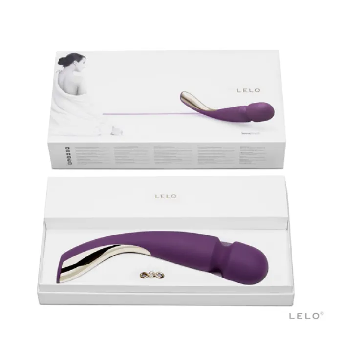 Wand vibrator Large van Lelo in paars in door