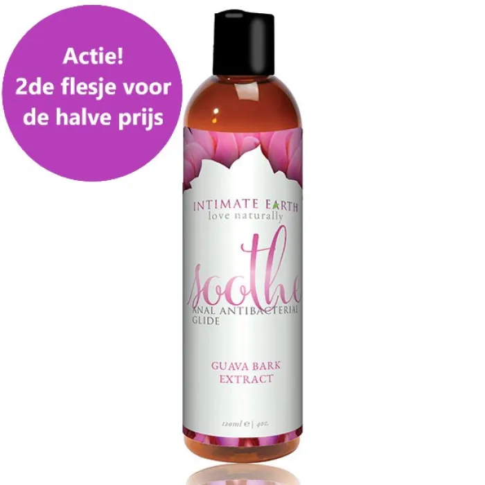 soothe, anaal glijmiddel op waterbasis van intimate earth met kortings actie